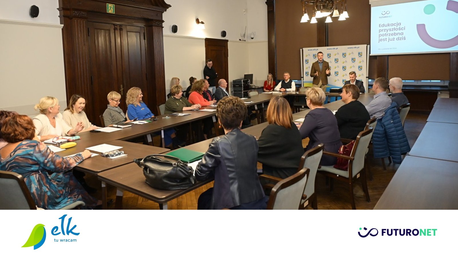 Jakub Płodzich, prezes Futuronetu na spotkaniu z Prezydentem Ełku